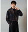 【イージーケア/シワになりにくい】ペインター柄ワイドシルエットシャツ【洗濯機で洗える/ストレッチ】