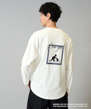 KANGOLスクエアプリントロングシルエットカットソー