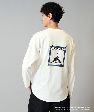 KANGOLスクエアプリントロングシルエットカットソー