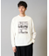 【綿100％】フォトプリントワイドシルエットカットソー　ロンT