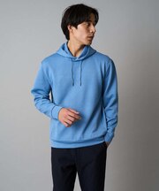 【イージーケア/毛玉になりにくい】幾何ジャカードプルオーバーパーカー【ストレッチ/洗濯機で洗える】