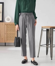 【洗える/イージーケア/ストレッチ/吸水速乾】美ラクるイージーテーパードパンツ