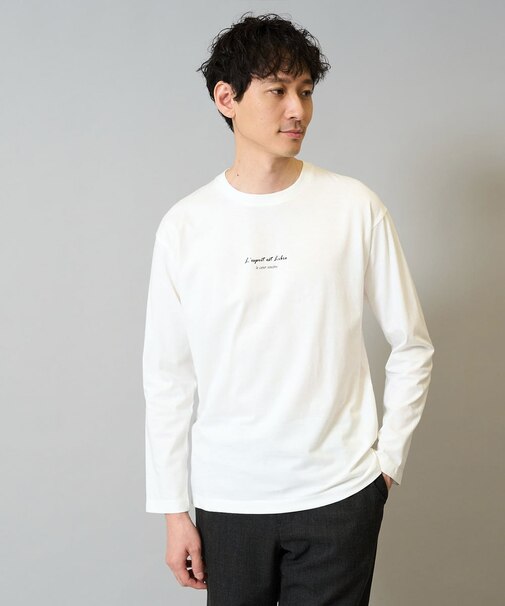 ミニロゴセミワイドシルエットカットソー