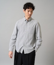 【イージーケア/速乾/毛玉になりにくい】ボタンダウンオックスシャツ