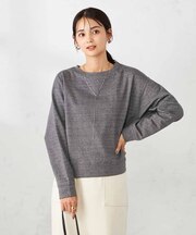 ラメ裏毛プルオーバー