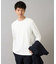 【イージーケア/毛玉になりにくい】ブロックリンクスジャカードクルーネックスマートＴシャツ【洗濯機で洗える】通勤/ビジネス/ジャケット〈ON/OFF SERIES