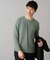【イージーケア/毛玉になりにくい】ブロックリンクスジャカードクルーネックスマートＴシャツ【洗濯機で洗える】通勤/ビジネス/ジャケット〈ON/OFF SERIES