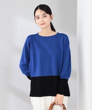 バイカラーニット【新色追加】