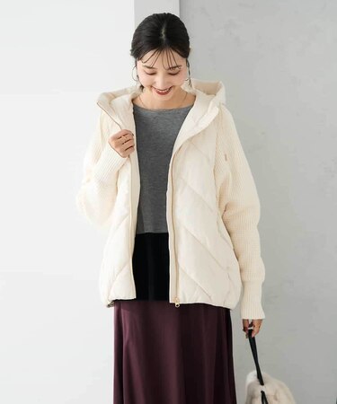 キルトニットドッキングジャケット