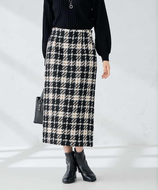 ロービングツイードナロースカート