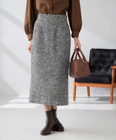 ロービングツイードナロースカート