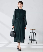 ランダムプリーツワンピース