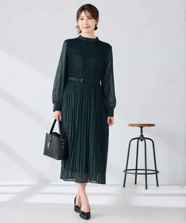 ランダムプリーツワンピース