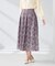 【洗える】ツイードプリントフレアスカート