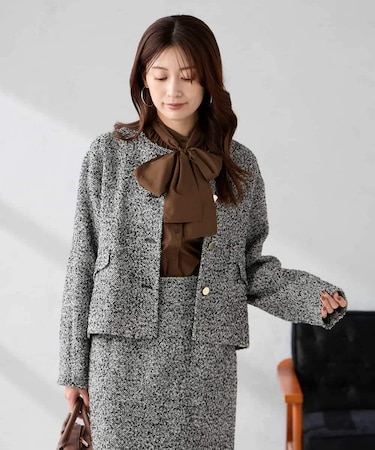 ブークレノーカラージャケット