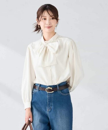 2WAYボウタイブラウス