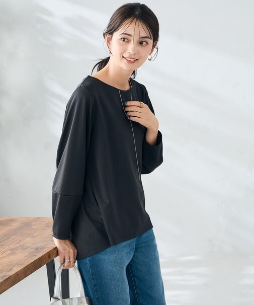 バックフレアカットソー