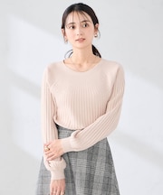 【洗える】求心風クルーネックニット【新色追加】