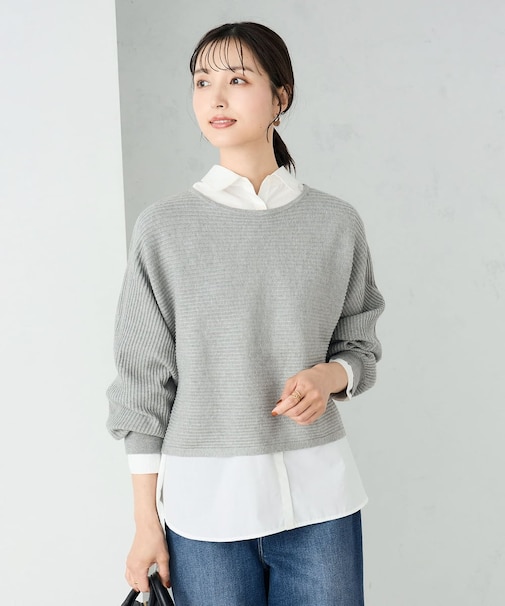 【2SET/雑誌InRed(宝島社)12月号掲載】クロップドニット＆ニットベスト