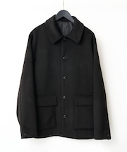 フェイクウールワイドシルエットカバーオール