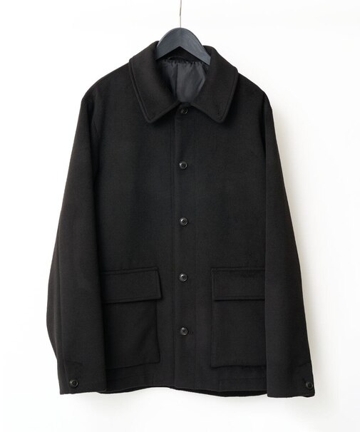 フェイクウールワイドシルエットカバーオール