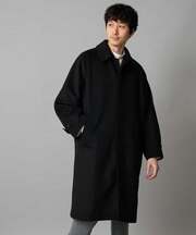 ワイドシルエットステンカラーコート