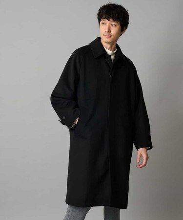 ワイドシルエットステンカラーコート