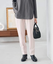 【イージーケア/洗える/ストレッチ】裏起毛美ラクるイージーテーパードパンツ