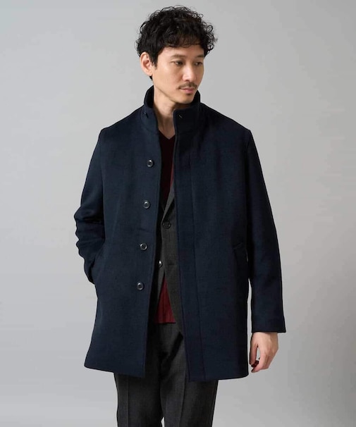 ウールライトビーバースタンドカラージャケット