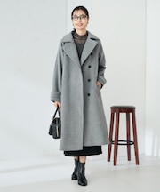 【2WAY】テーラードロングコート