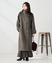 【2WAY】テーラードロングコート