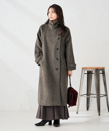【2WAY】テーラードロングコート