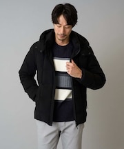 【雑誌MonoMax12月号掲載/ダウン混率90%】デタッチャブルフードストレッチダウンブルゾン【軽量/撥水】