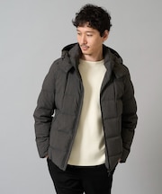 【雑誌MonoMax12月号掲載/ダウン混率90%】デタッチャブルフードストレッチダウンブルゾン【軽量/撥水】