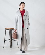 【2WAY】折り返しラペルロングコート