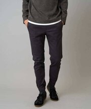 【イージーケア/毛玉になりにくい】スーパーストレッチジョガーパンツ【洗濯機で洗える】