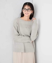 スパンコールボーダーニット