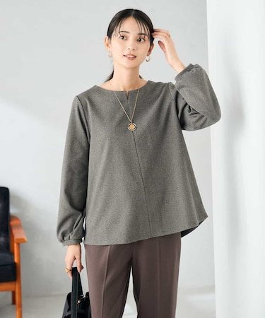 千鳥ジャガードトップス