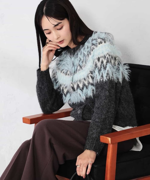 【2WAY】フェアアイルニットカーディガン