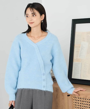 カシュクールライクVネックニット