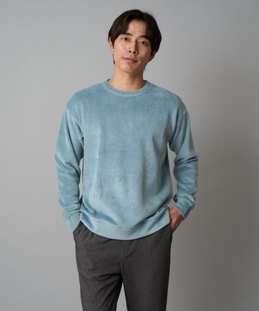 【洗濯機で洗える】カットコーデュロイプルオーバー