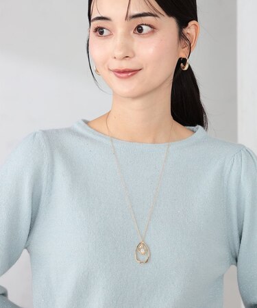 パール付きワントップネックレス