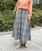 【雑誌InRed(宝島社)1月・2月合併号掲載】チェック柄フレアスカート