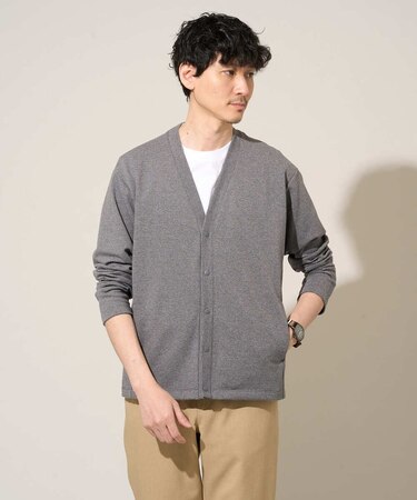 【イージーケア/洗濯機で洗える/毛玉になりにくい】ガーターカーディガン