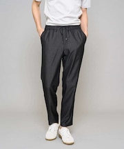 【イージーケア/接触冷感】デニムライクストレッチセミルーズパンツ