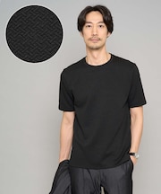 【イージーケア/洗濯機で洗える/毛玉になりにくい】ライトキカジャカードクルーネックスマートＴシャツ
