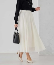 【洗える】チュールマーメイドスカート