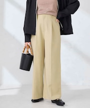 【洗える】ハイウエストワイドパンツ
