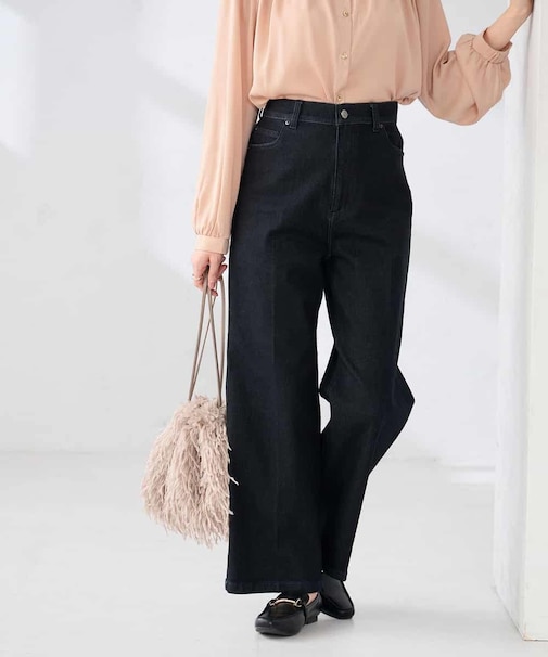 ワイドデニムパンツ
