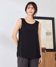 ラウンドヘムロングタンクトップ